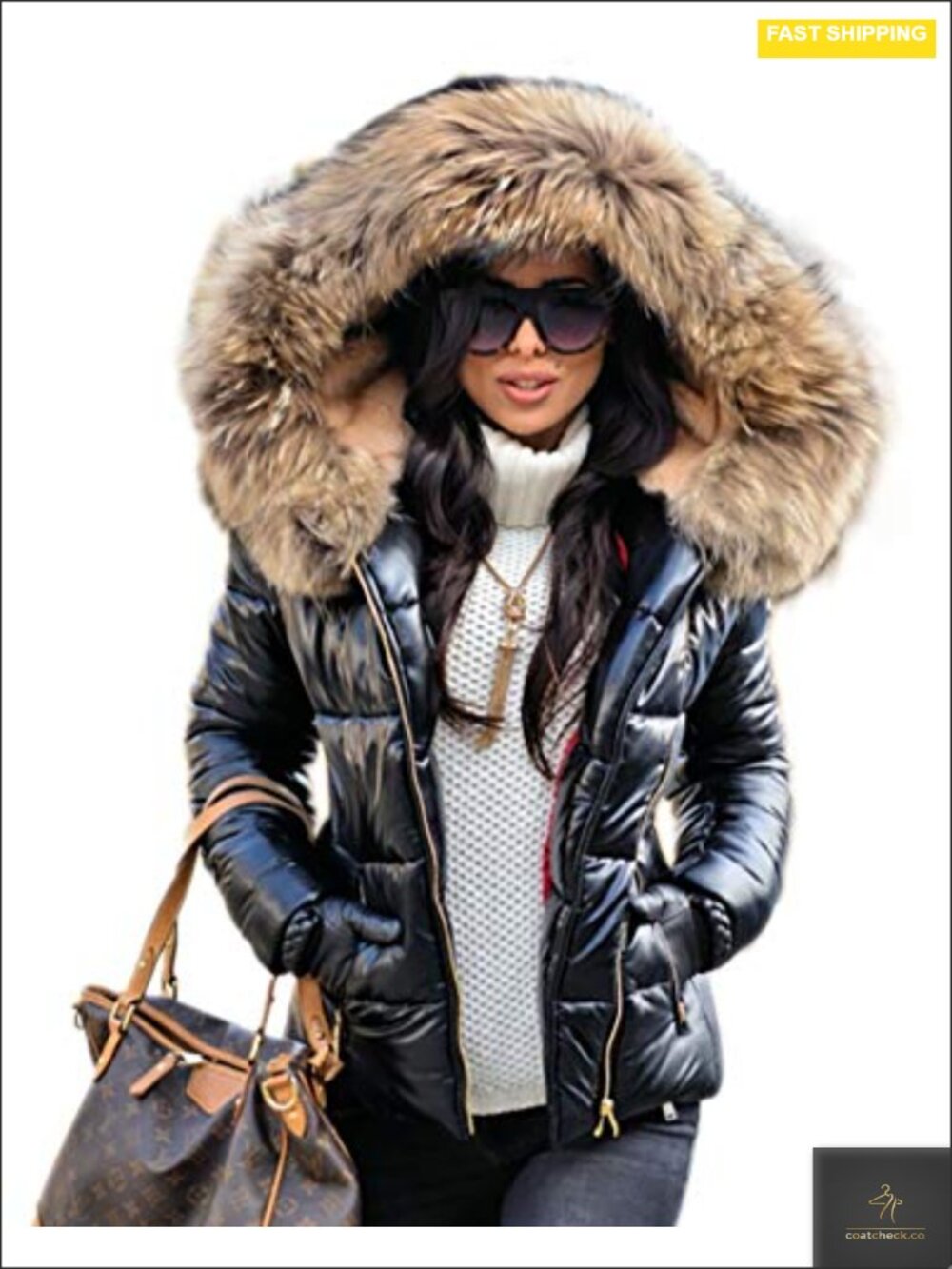 Women's Hooded Down Jacket Warm Winter Overcoat Windbreaker
